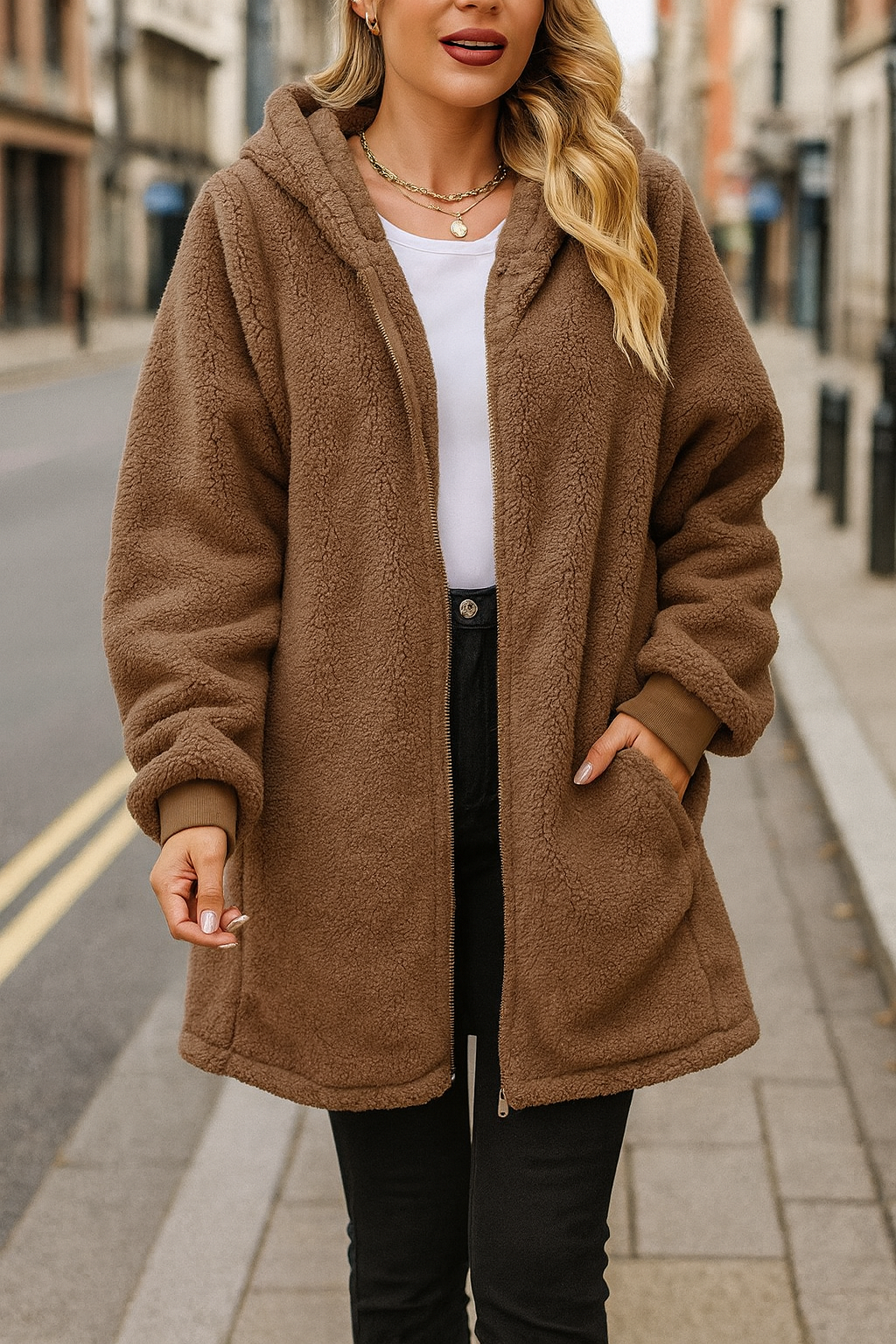 GIULIA- GIACCA IN PILE DA DONNA